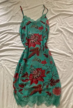 Soft Surroundings Floral Lace Sleeveless Slip Dress Size Small thumbnail 1
