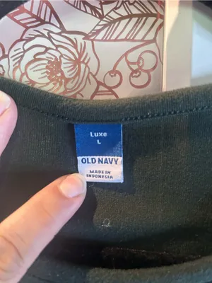 Old Navy Forest Green Long Sleeve Tunic Top thumbnail 2