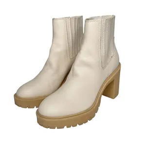 Dolce Vita Castor H20 Off White Waterproof Leather Ankle Boots SZ 8.5 thumbnail 1