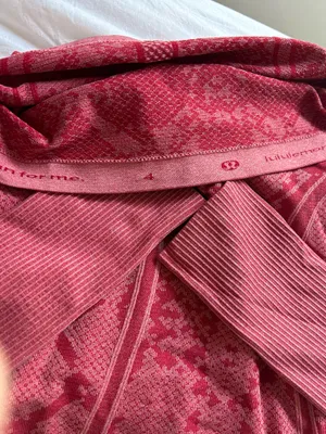 Lululemon Pink Snackskin Print Long Sleeve 4 thumbnail 3