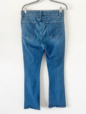 FRAME Le Crop Mini Boot Light Wash Cropped Denim High Rise Jeans thumbnail 7