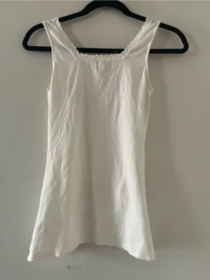 Express Ivory White Lace Ruched Tank Top Small Romantic Cottagecore Dainty thumbnail 6