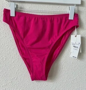 Good American Always Fit Good Waist Bikini Bottom Ballerina Pink Size Large thumbnail 1