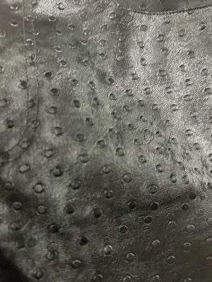 Hosbjerg (Nuuly/Anthropologie) Black Leather Pants with Polka Dots thumbnail 3