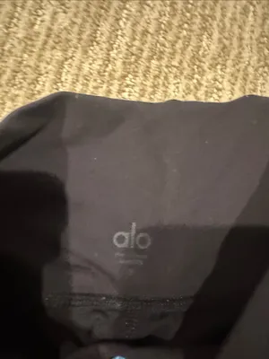 ALO Yoga Black High-Rise Bike Shorts thumbnail 2