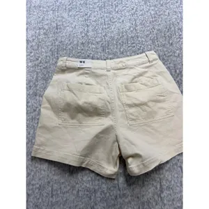 Alpine Design Womens Mixed Fabric Corduroy Shorts Off White High Rise ADW24806 6 thumbnail 4
