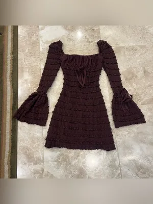 House of CB Marisa Espresso Lace Dress Size XS thumbnail 2