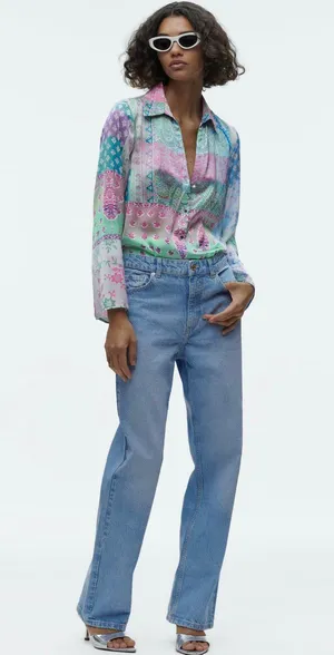 Floral Silk Top thumbnail 3