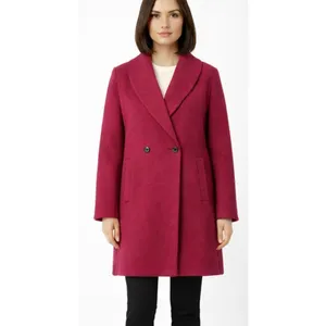 Avec les Filles pink oversized shawl neck peacoat size M thumbnail 9