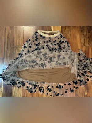 Chicwish 3D Floral Mesh Maxi A-Line Skirt thumbnail 7