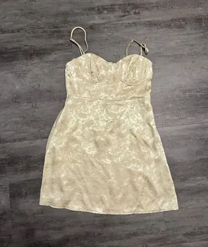 Gold Mini Dress thumbnail 1