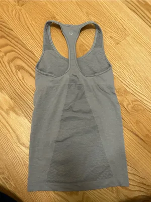 lululemon athletica Gray Racerback Tank thumbnail 3