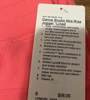 Lululemon Dance Studio Mid-Rise Jogger Full Length thumbnail 5