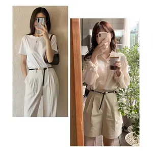 Black Trendy Knotted Skinny Thin Belt For Women Classic Solid Color Faux Leather thumbnail 2