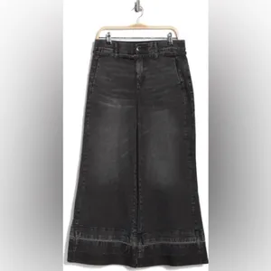Democracy Tie Waist Wide Leg Jeans Size 10 thumbnail 8