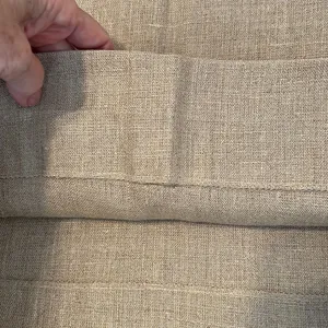 Calvin Klein size 6 tan linen button side straight mini skirt EUC thumbnail 9