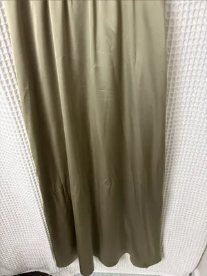 Show Me Your Mumu Nina Maxi Dress in Moss Green Luxe Satin Medium Corset thumbnail 7