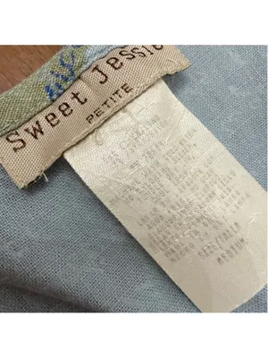 Sweet Jessie Tall Medium Linen Blend Botanical Script Maxi Dress Blue thumbnail 5