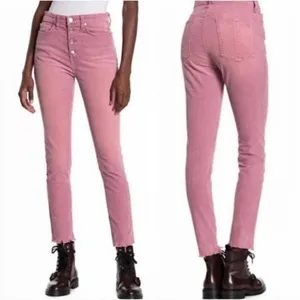 Rag & Bone Nina High-Rise Ankle Skinny Corduroy Button‎ Fly Jeans Size 27 Mauve thumbnail 2