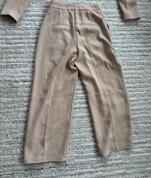 Khaki Express cropped blazer co-ord set (altered for petite height) thumbnail 11