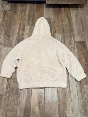 Aerie Teddy Sherpa Fleece Hoodie Jacket thumbnail 4