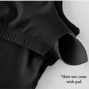 Women's Black Sports Bra Top thumbnail 4