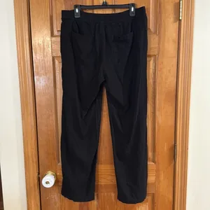 Old navy women’s black linen blend pants size large . thumbnail 5