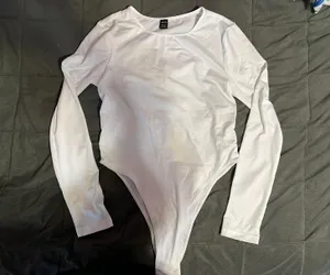 White Bodysuit Size M thumbnail 1