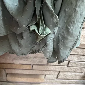 Altar’d State Haisley Layered Crossover Romper Sage Green Swiss Dot XL thumbnail 10