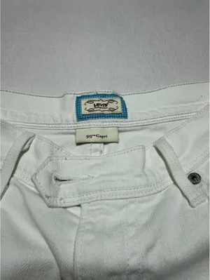 Levi’s 515 Capri Women’s Size 6 White Stretch Denim Cropped Jeans thumbnail 6