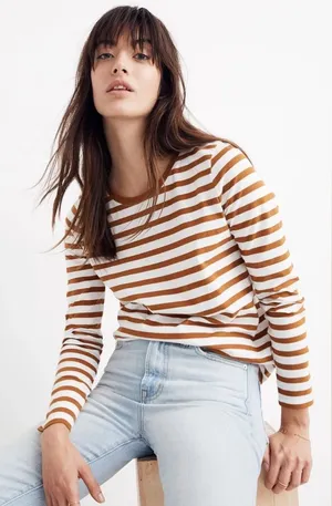 Madewell‎ north side long sleeve vintage tee striped size XS thumbnail 1