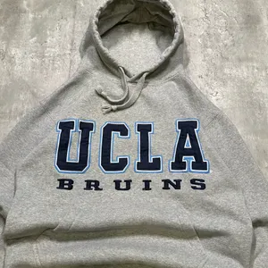 Colosseum Vintage Y2K Embroidered Grey UCLA Bruins Heavy Hoodie Sweatshirt thumbnail 2