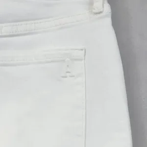 Articles of Society Skinny Jeans Womens 27 White Stretch Minimalist Karen Crop‎ thumbnail 5