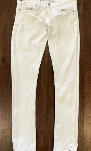 Citizens of Humanity Jeans Women’s 24 Racer Skinny White Low Rise Casual thumbnail 1