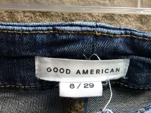 Good American Good Legs Chewed Hem Skinny Jeans 29 size 8 thumbnail 10