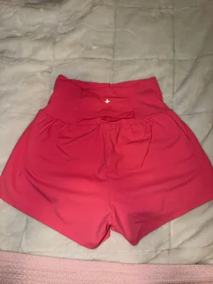 NWOT Pink Halara High-Waist Athletic Shorts - 3 inch thumbnail 3