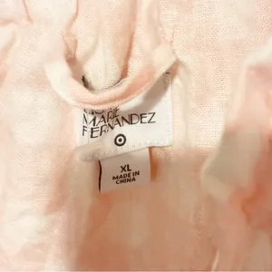 Lisa Marie Fernandez‎ x Target Size XL Pink Polka Dot One Shoulder Ruffle Dress thumbnail 4