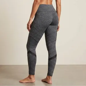 Old‎ Navy Go-Dry Active Leggings Gray Moto Pintuck Athletic Pants Yoga Medium thumbnail 2