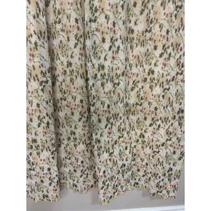 Helene Blake Maxi Dress Cream Floral Pleated Lined Cottage 90s Wedding Party 16W thumbnail 7