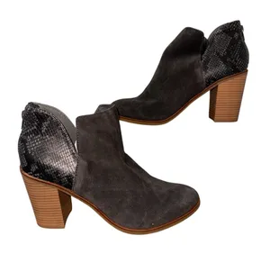 DOLCE‎ VITA DV8 Shai Women’s Suede & Snakeskin Heeled Ankle Boot size 11 thumbnail 1