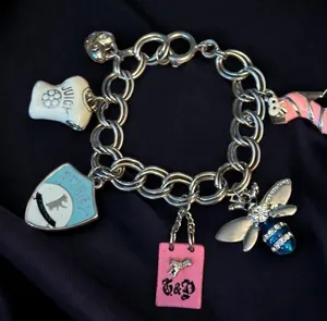 Juicy Couture Y2K charm bracelet with 6 charms thumbnail 1