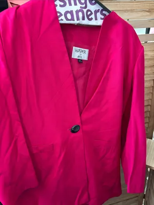 Kasper Women's Hot Pink Single-Button Blazer 16 thumbnail 1