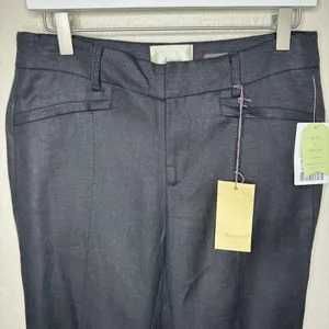 NWT Anthropologie Elevenses Black "Brighton" Flare Trousers, MSRP $118, Size 4 thumbnail 3