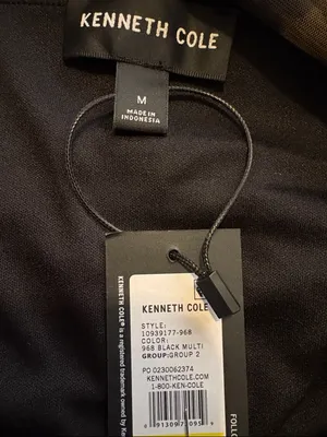 NEW Kenneth Cole Medium Pull-On Mesh Midi Skirt Ruched Black Olive thumbnail 3