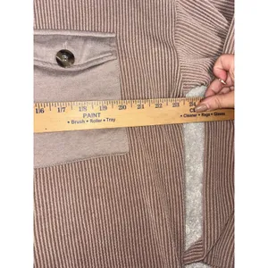 Reb. in J 220 Heather brown Ribbed Shirt Shacket‎ Size XL Lightweight thumbnail 7