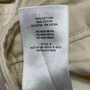 Aritzia TNA Greenwhich Cream Twill Straight High Rise Carpenter Trousers Pants 0 thumbnail 5