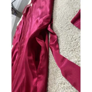 Victoria's Secret Pink Satin Sheer Sleeve Tie Waist Kimono Robe One Size thumbnail 11