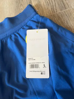 90 Degrees by Reflex NWT Lightstreme Hypersonic Skort in Surf the Web Blue thumbnail 3