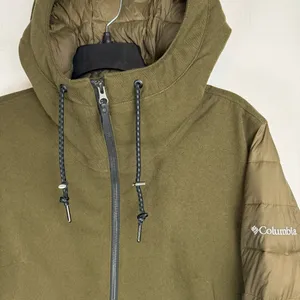 Columbia Boundary Bay Hybrid Jacket Sz Medium Womens Army Olive Green thumbnail 5