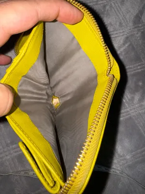 Furla fold Yellow round zip wallet thumbnail 6